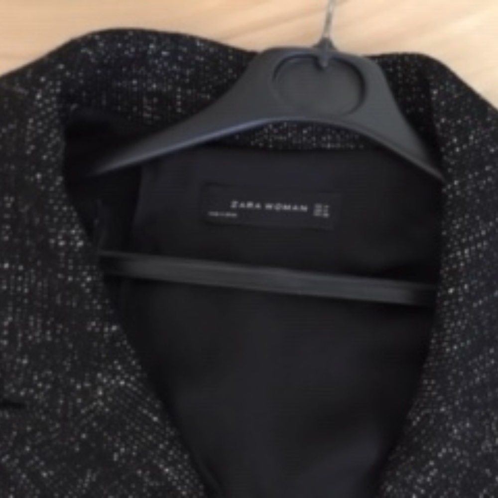 Zara tweed long jacket size Medium
